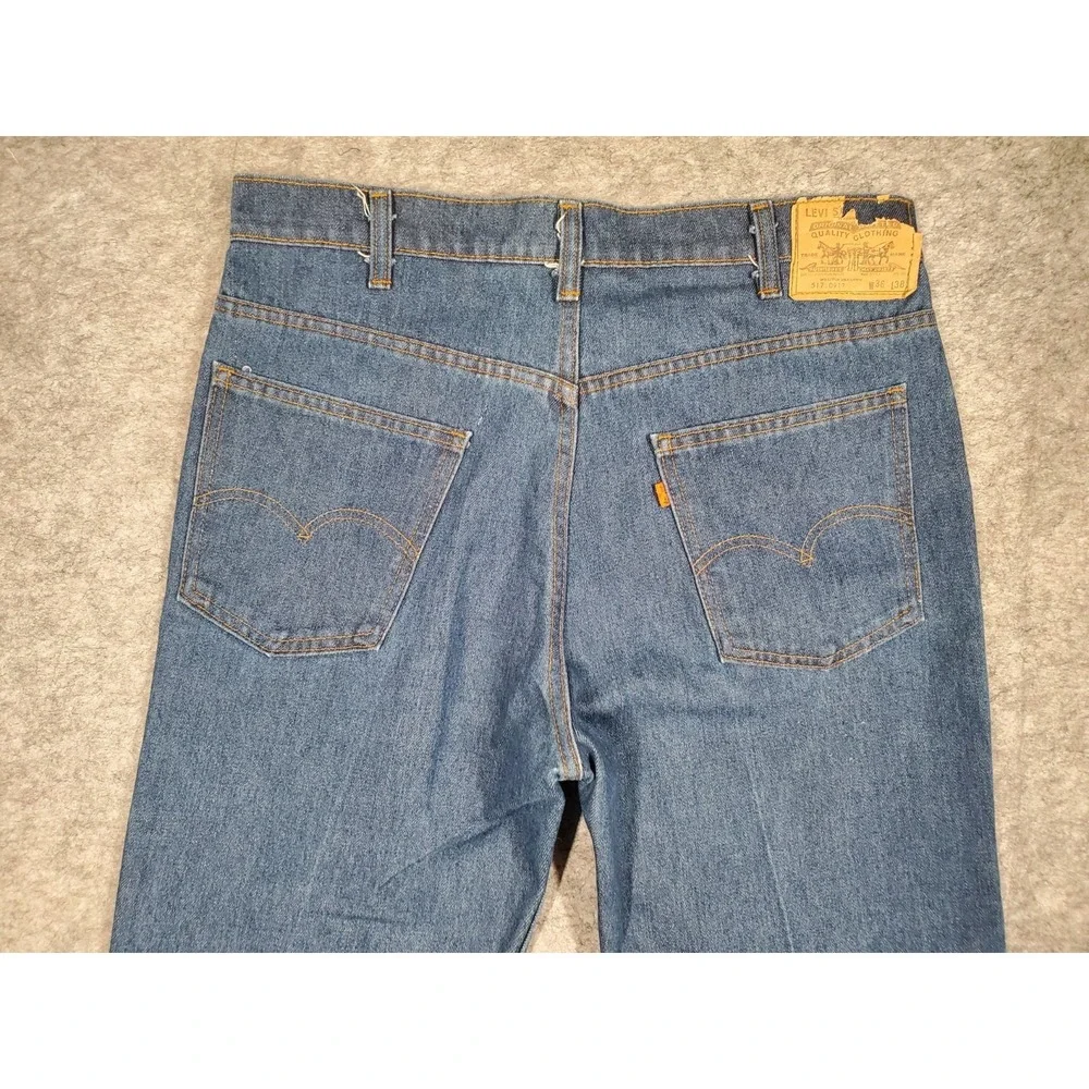 Vintage Levis Orange Tab 517 Jeans Bootcut Mens  Fits 34x31 Cowboy Rodeo 80s